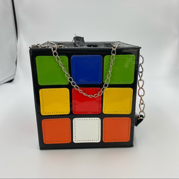 80’s Style Rubix Cube Hand Bag - Picture 5 of 13